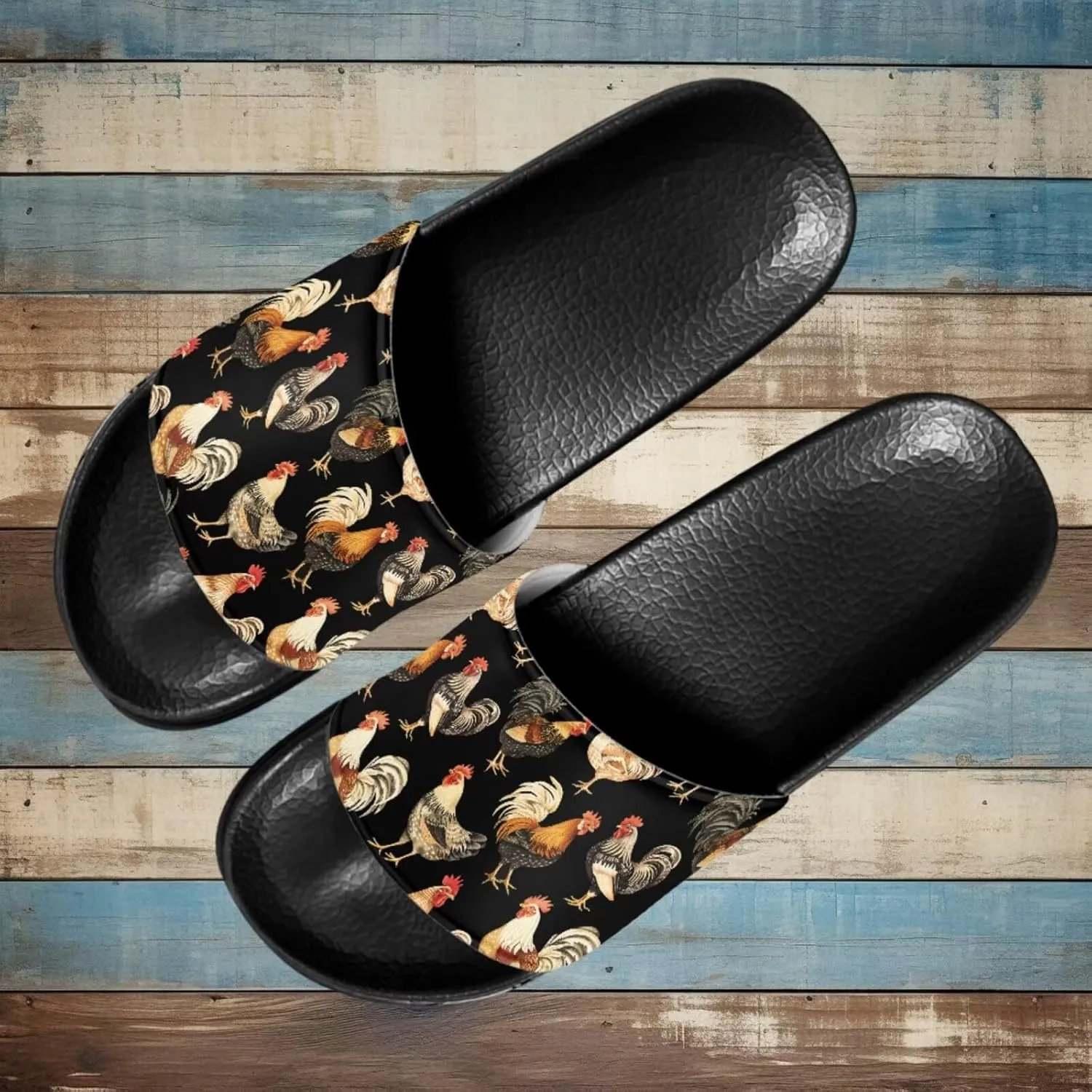 Casual Non-slip Slide Sandals for Women Men Open Toe House Sole Slipper Flat Lightweight Slipper for Bathroom Beach