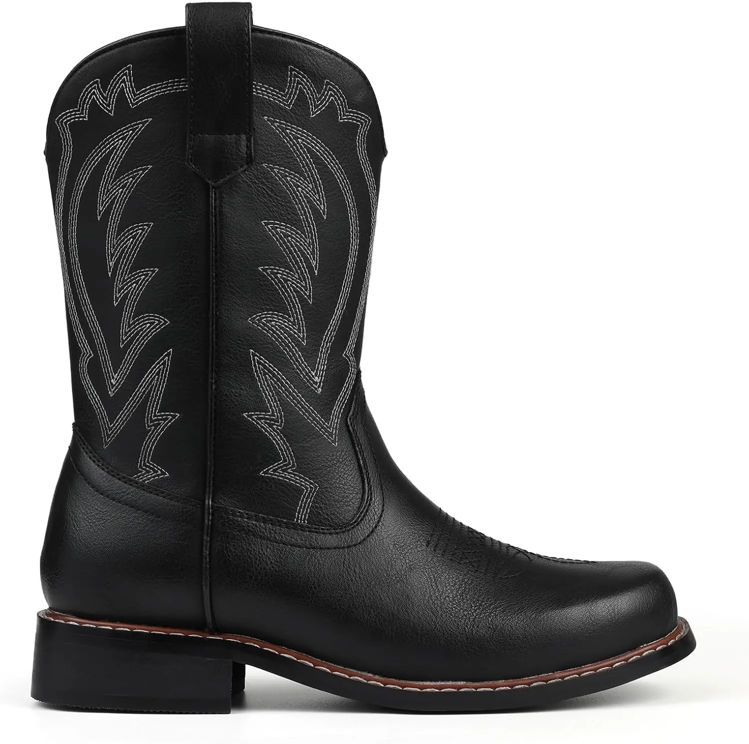 Celbreez Kids Cowboy Boots for Boys Girls Toddler Cwoboy Cowgril Western Boots Square Toe Mid Calf Riding Shoes Little Kid/Big Kid/Toddler