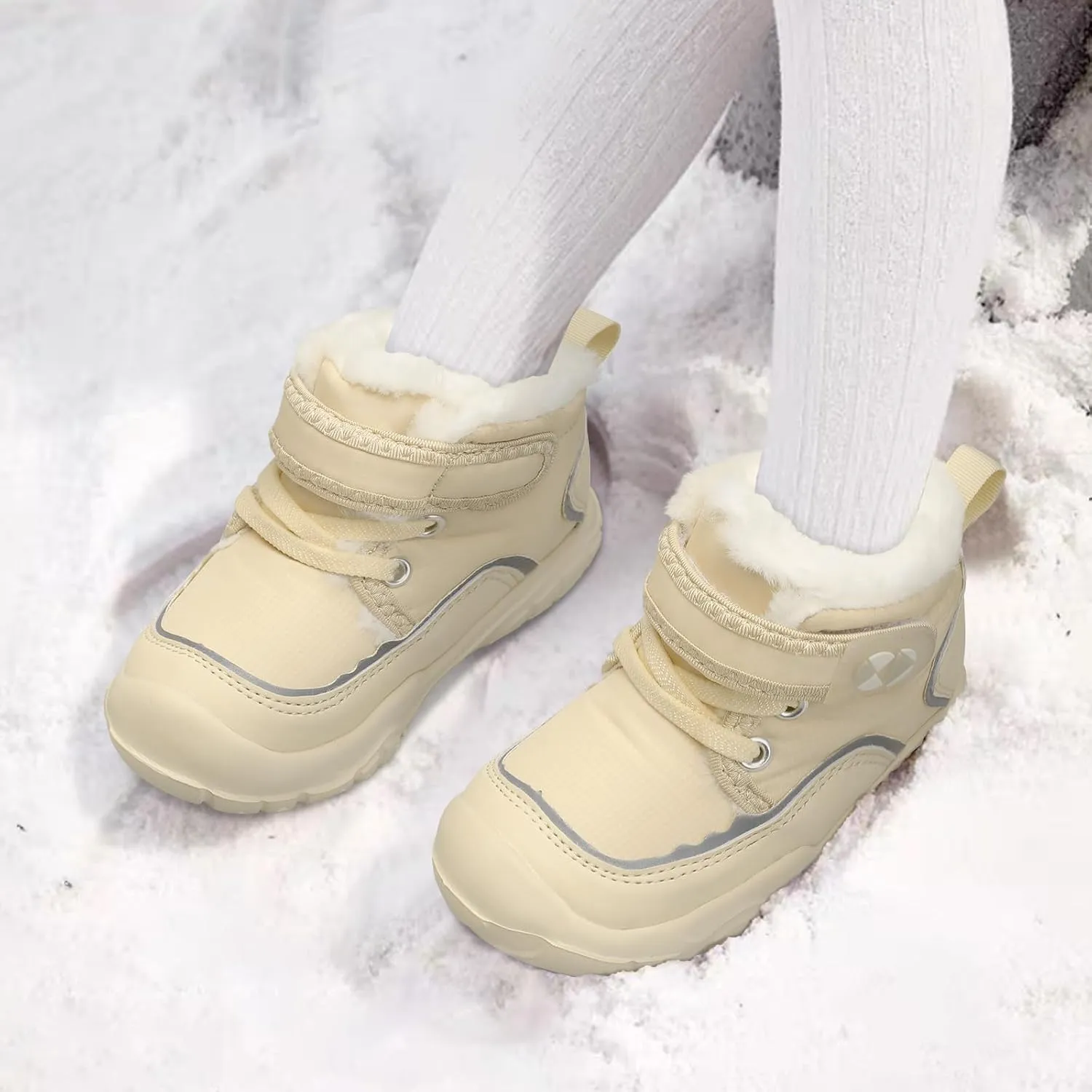 Centipede Demon Toddler Boots Boys Girls Winter Boots Waterproof Fleece Kids Snow Boots Faux Fur Booties Warm Walking Shoes for Indoor Outdoor