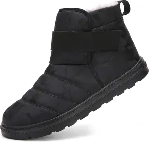 CERYTHRINA Winter Snow Ankle Boots Fur Lining Waterproof Outdoor Slip On Booties Sneakers for Women and Men