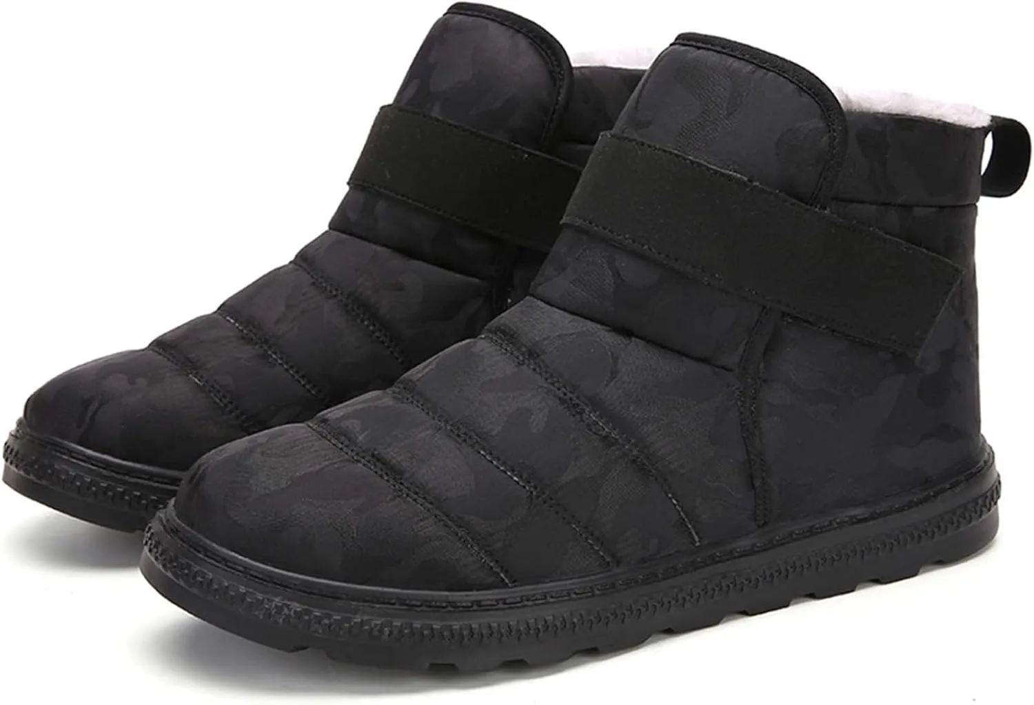 CERYTHRINA Winter Snow Ankle Boots Fur Lining Waterproof Outdoor Slip On Booties Sneakers for Women and Men