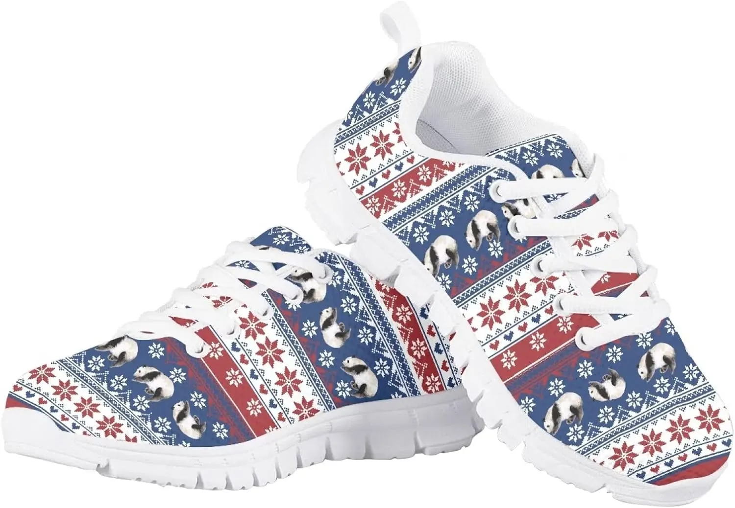 Christmas Shoes for Girls Boys Lightweight Casual Cute Athletic Sneakers Kids Running Shoes Holiday Outfit