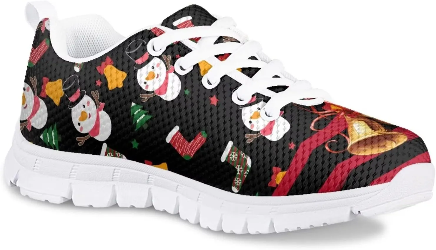 Christmas Shoes for Girls Boys Lightweight Casual Cute Athletic Sneakers Kids Running Shoes Holiday Outfit