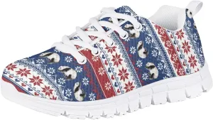 Christmas Shoes for Girls Boys Lightweight Casual Cute Athletic Sneakers Kids Running Shoes Holiday Outfit