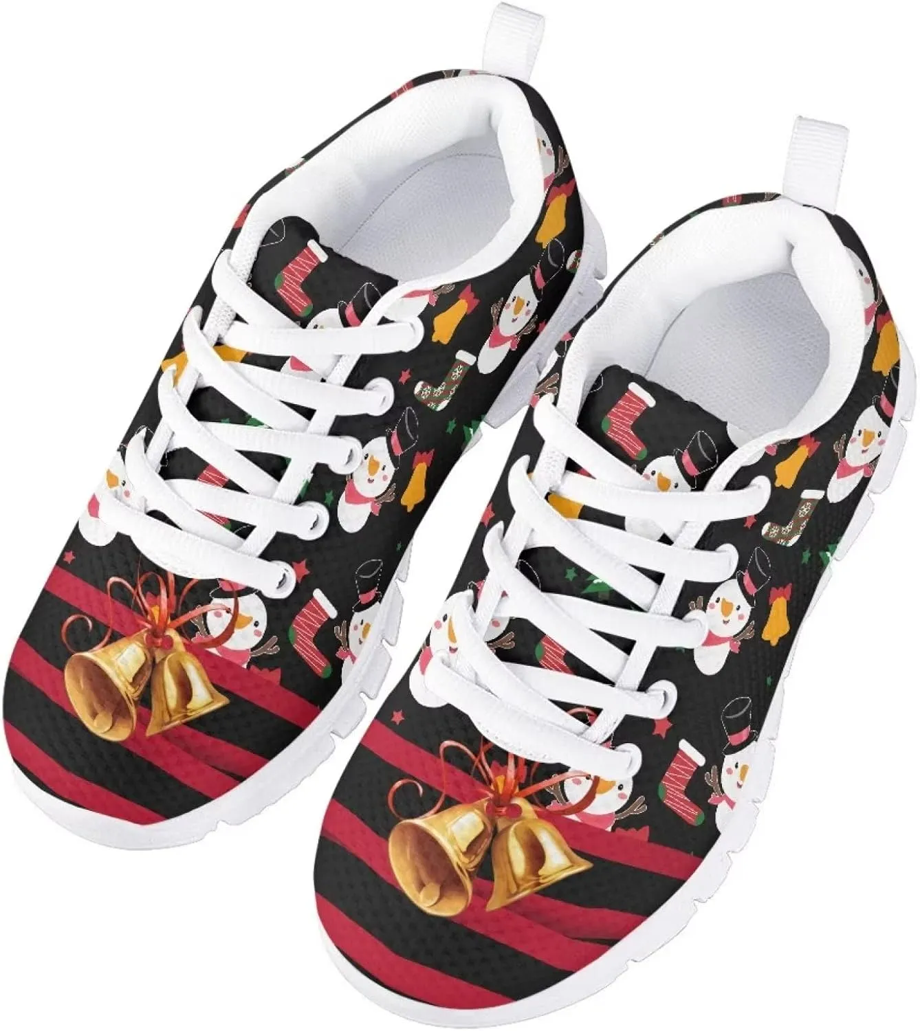 Christmas Shoes for Girls Boys Lightweight Casual Cute Athletic Sneakers Kids Running Shoes Holiday Outfit
