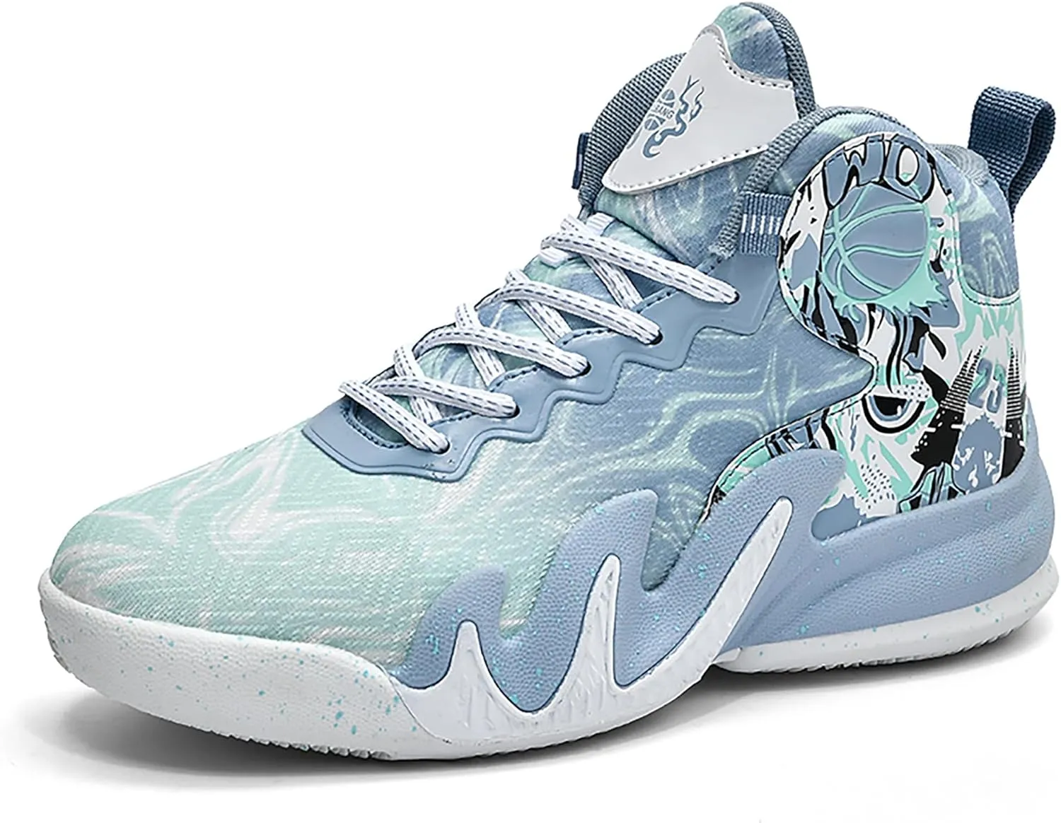 CJSPORX Women Men Basketball Shoes Breathable Men Non Slip Outdoor Fashion Unisex Sneakers