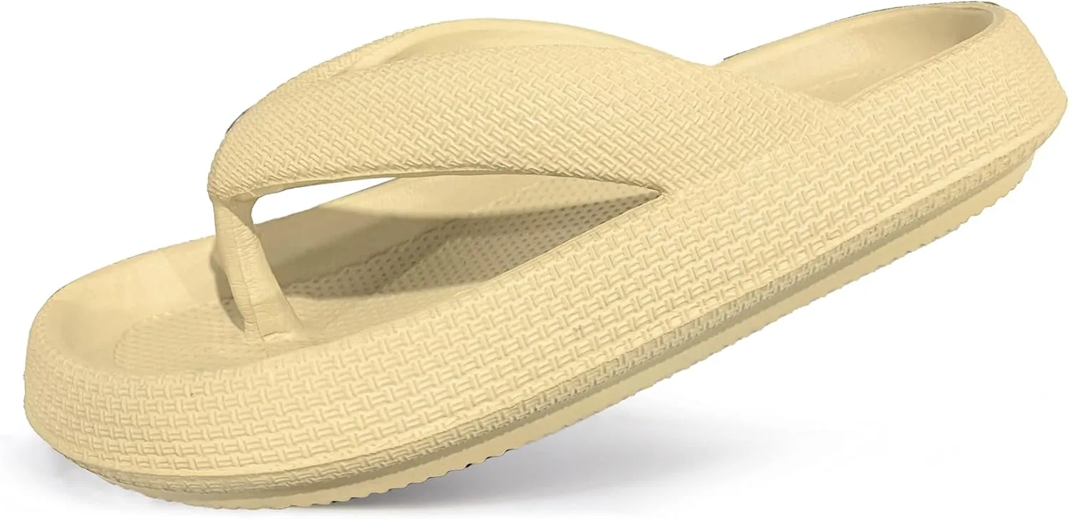 Cloud Flip Flops for Men Women Orthotic Lightweight Beach Slides Pillow Soft Slides Sandals Cushion Beach Flip Flops EVA Comfy Bath Spa Walking Sandals Pool Thong Slippers