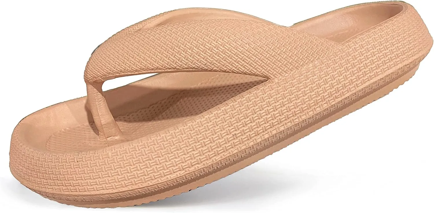 Cloud Flip Flops for Men Women Orthotic Lightweight Beach Slides Pillow Soft Slides Sandals Cushion Beach Flip Flops EVA Comfy Bath Spa Walking Sandals Pool Thong Slippers