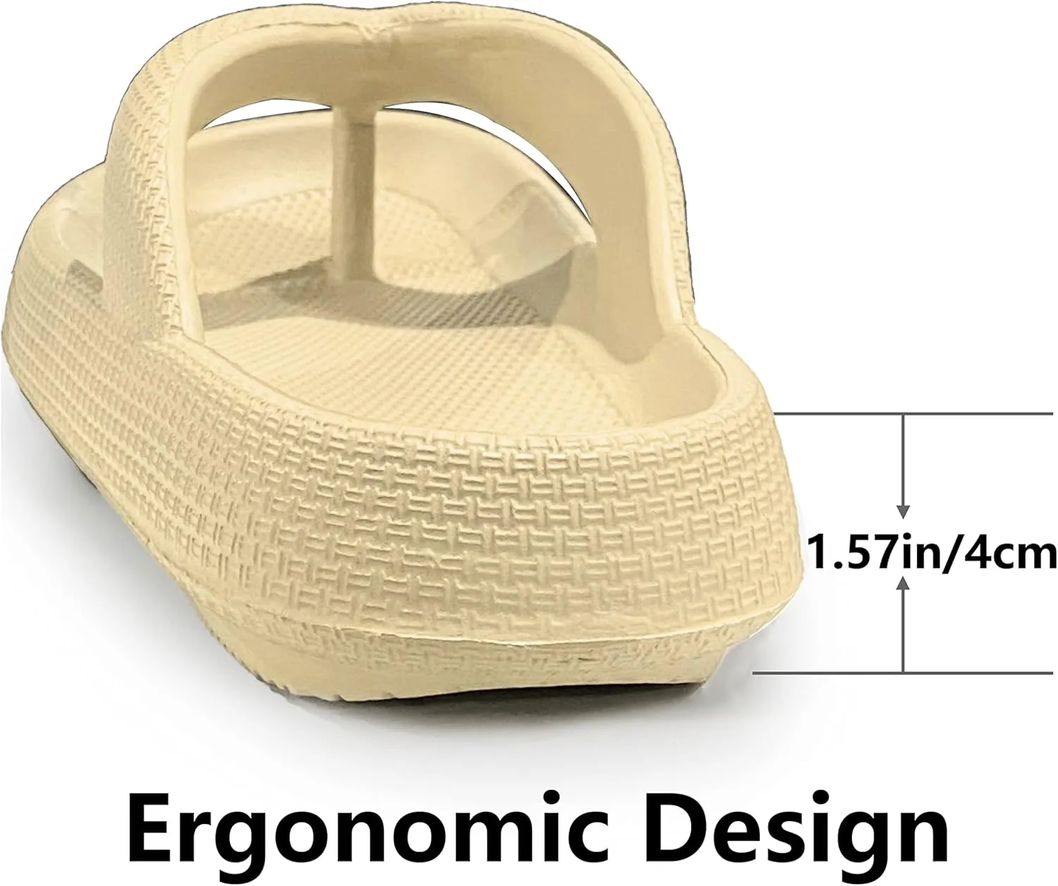 Cloud Flip Flops for Men Women Orthotic Lightweight Beach Slides Pillow Soft Slides Sandals Cushion Beach Flip Flops EVA Comfy Bath Spa Walking Sandals Pool Thong Slippers