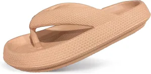 Cloud Flip Flops for Men Women Orthotic Lightweight Beach Slides Pillow Soft Slides Sandals Cushion Beach Flip Flops EVA Comfy Bath Spa Walking Sandals Pool Thong Slippers
