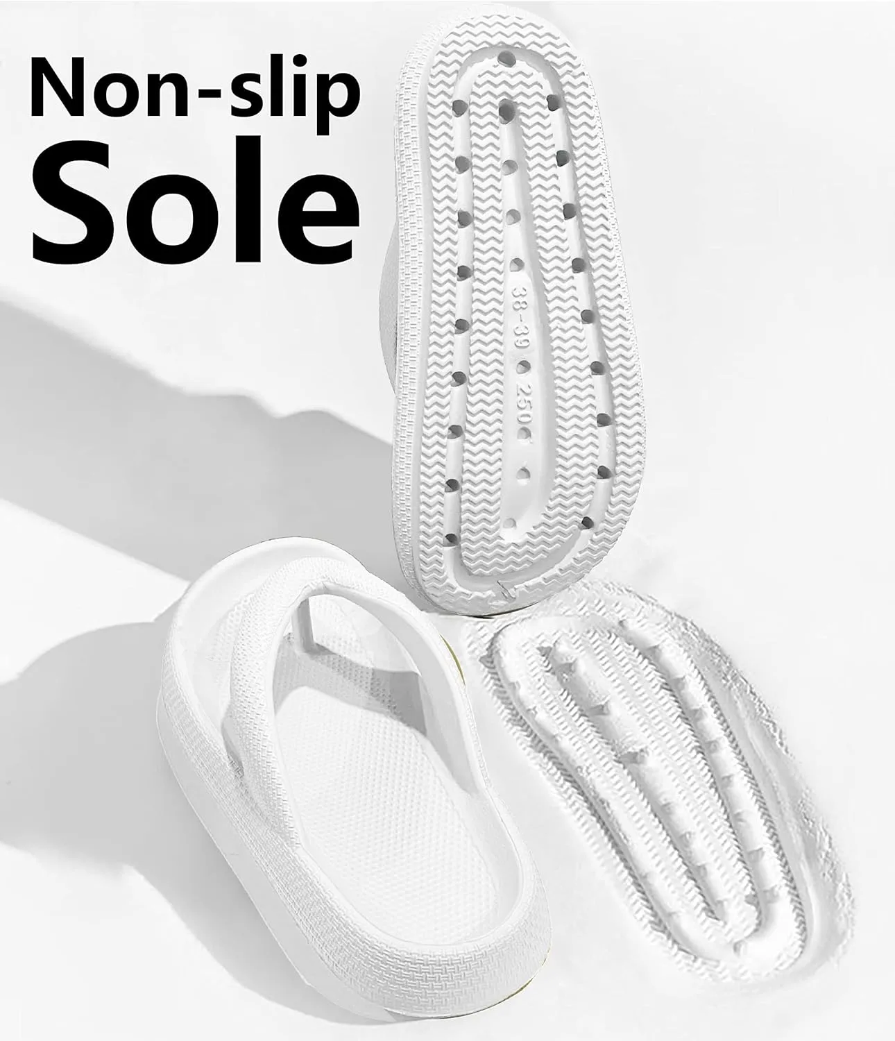 Cloud Flip Flops for Men Women Orthotic Lightweight Beach Slides Pillow Soft Slides Sandals Cushion Beach Flip Flops EVA Comfy Bath Spa Walking Sandals Pool Thong Slippers