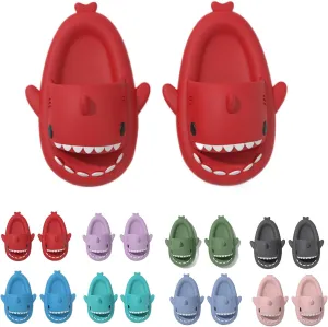 Cloud Shark Slides Kids, Non-Slip Cartoon Shark Flip Flops, Toddler Boys Girls Quick Dry Shower Slippers