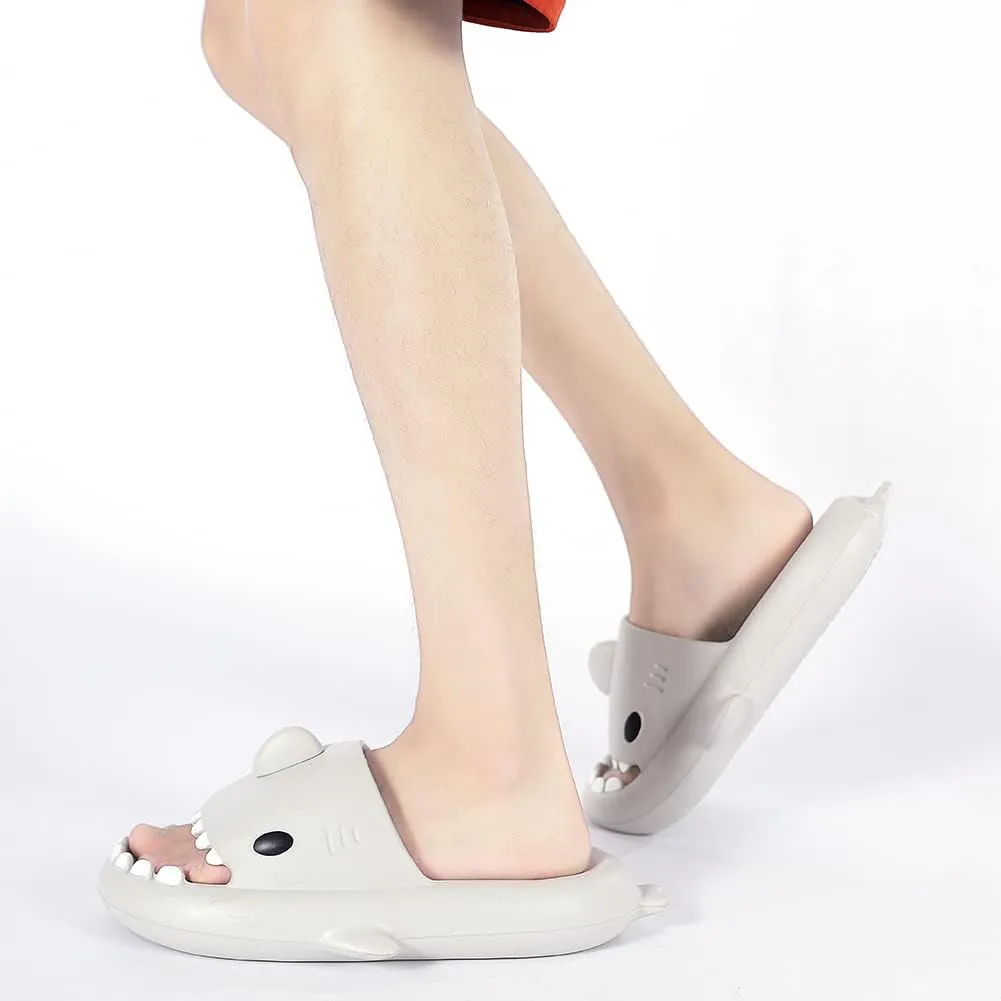 Cloud Shark Slides Men Women Summer Slippers Non-Slip Beach Shower Bathroom Sandals Pillow Thick Sole