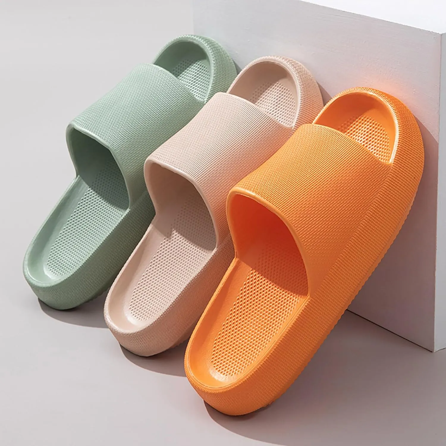 Cloud Slide Sandals for Women Men Ultra Comfort Recovery Pillow Slippers Soft Summer Beach Shoes with Low Arch Support