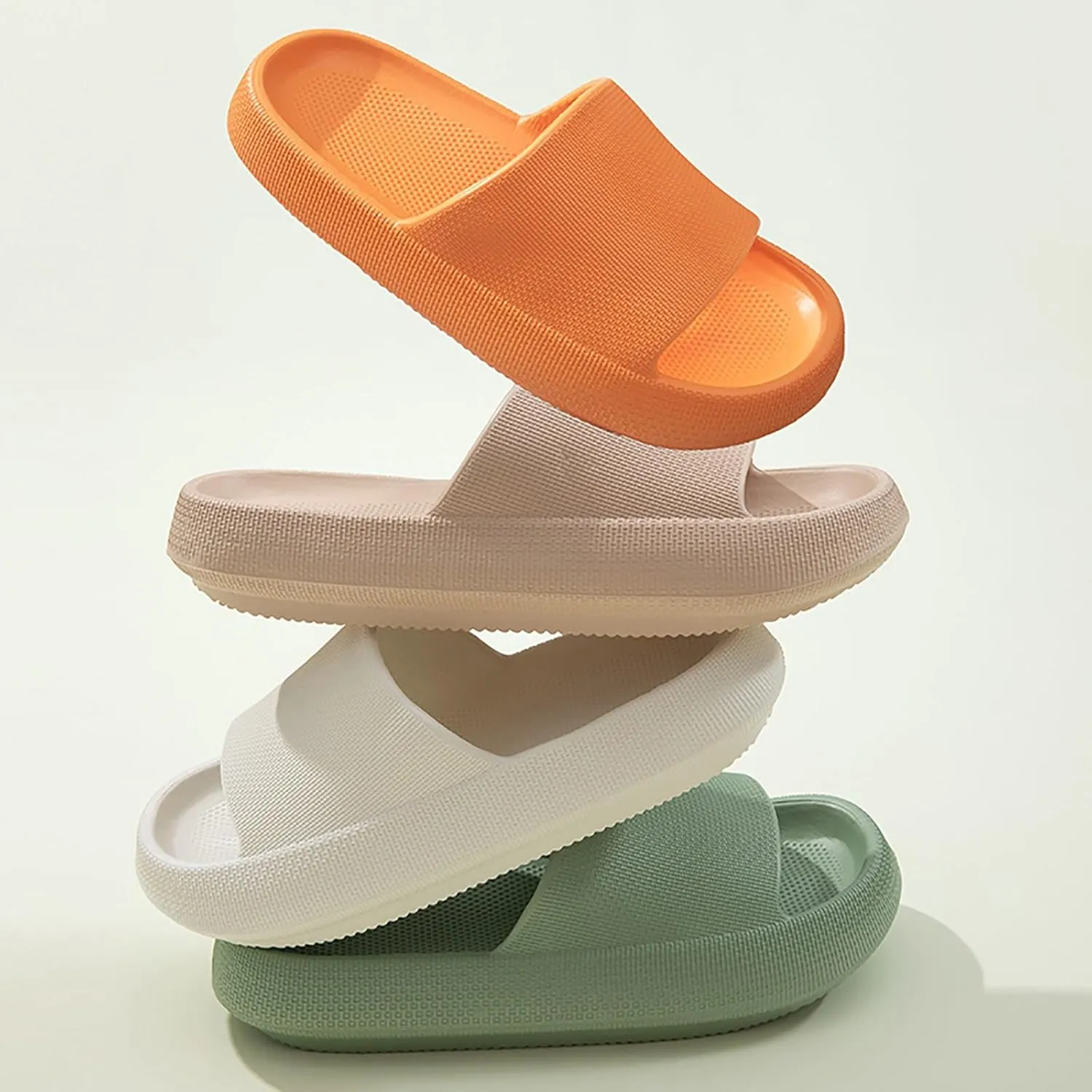 Cloud Slide Sandals for Women Men Ultra Comfort Recovery Pillow Slippers Soft Summer Beach Shoes with Low Arch Support
