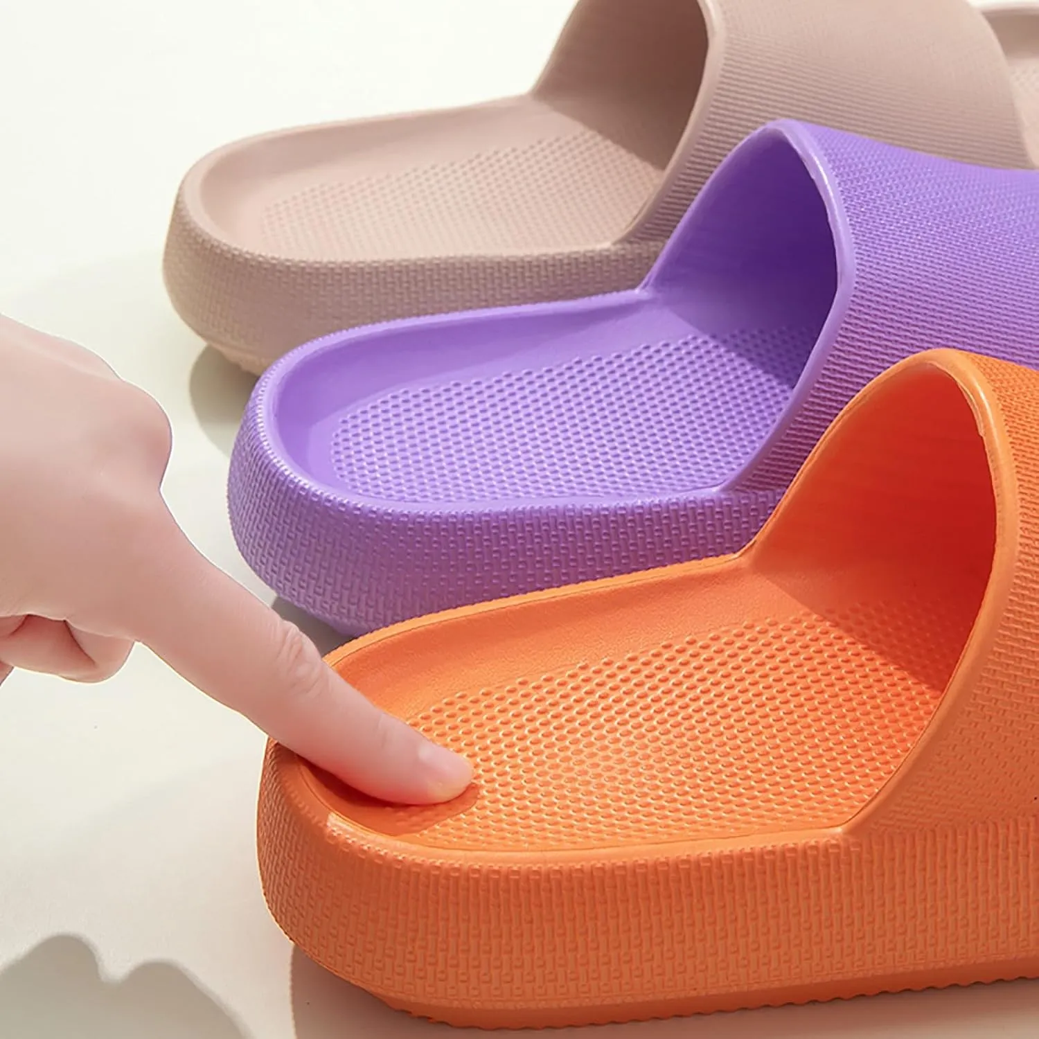 Cloud Slide Sandals for Women Men Ultra Comfort Recovery Pillow Slippers Soft Summer Beach Shoes with Low Arch Support