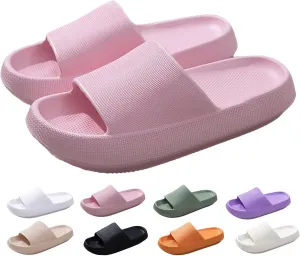 Cloud Slide Sandals for Women Men Ultra Comfort Recovery Pillow Slippers Soft Summer Beach Shoes with Low Arch Support
