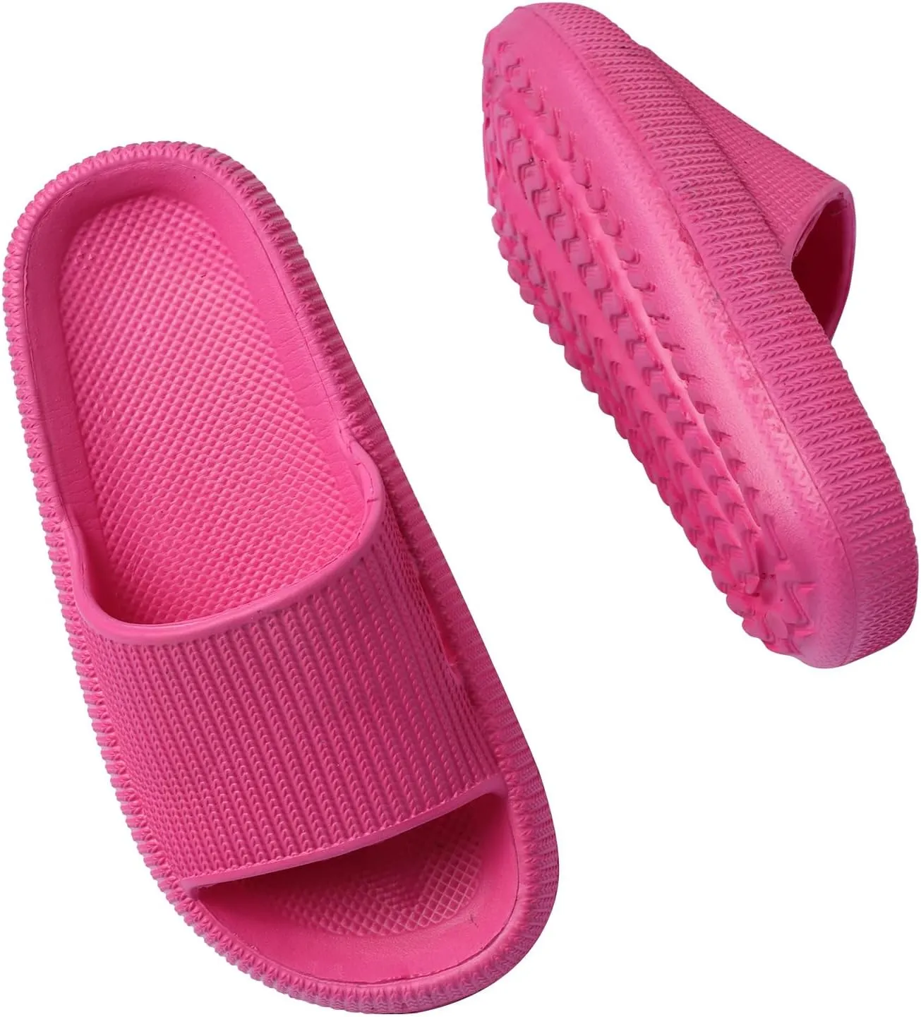 Cloud Slides for Kids, Girls Boys Pillow Slippers Shower Bathroom, Comfort Non-Slip Thick Sole Slippers Summer Beach Shoes for Little Kid/Big Kid