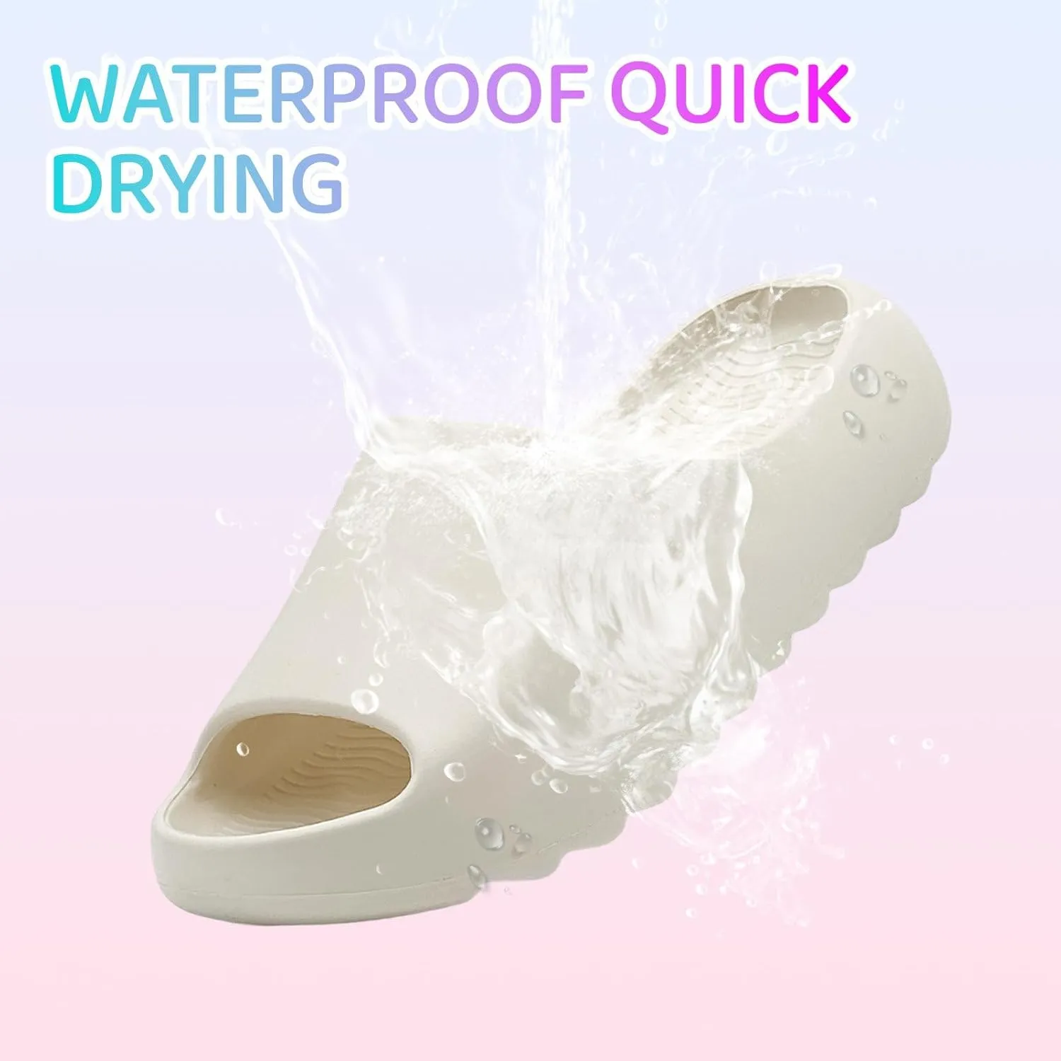 Cloud Slides for Kids,Boys Girls Shower Slippers Bathroom Pool Sandals,Toddler Home House Open Toe Comfy Thick Sole Slippers,Summer Non-Slip Beach Shoes