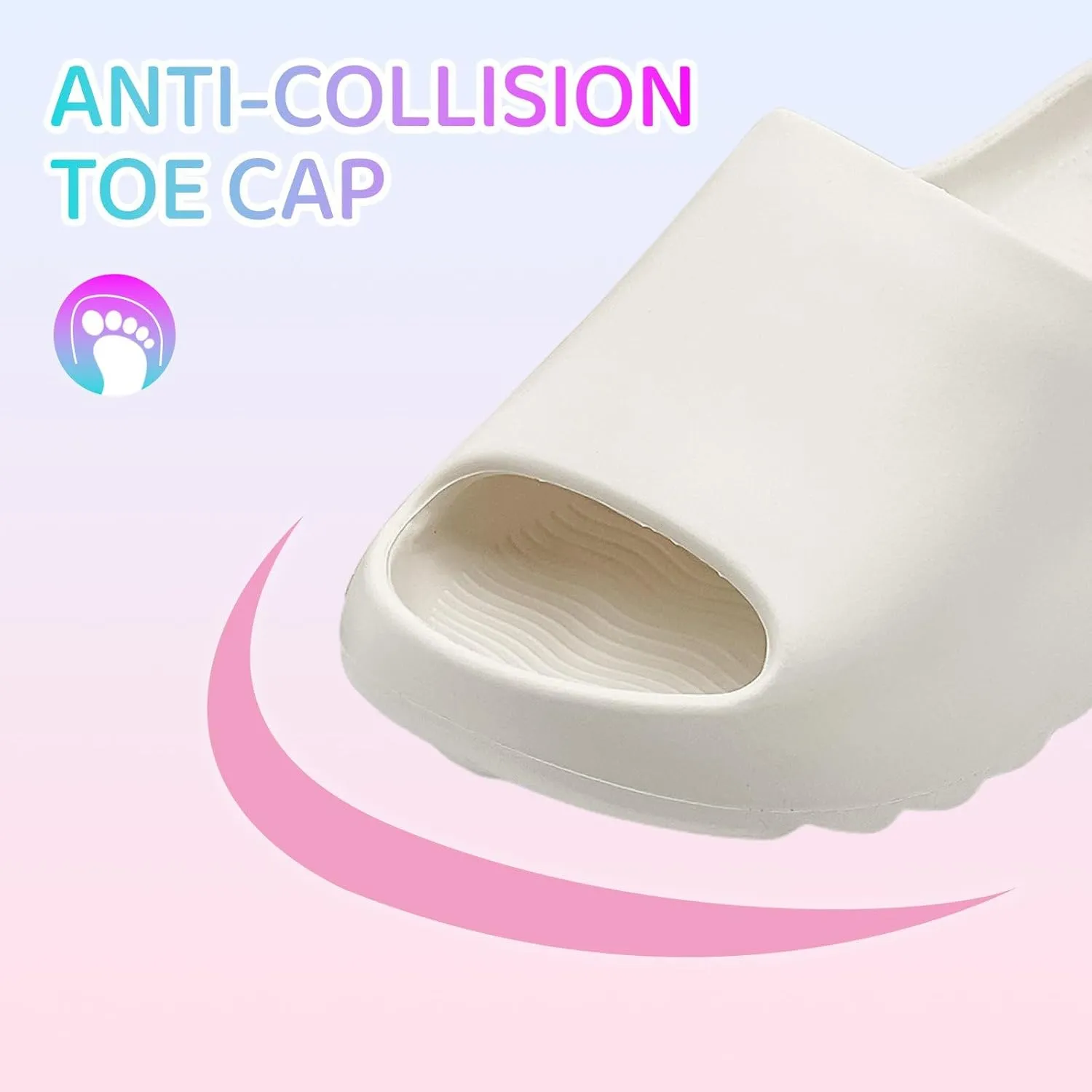 Cloud Slides for Kids,Boys Girls Shower Slippers Bathroom Pool Sandals,Toddler Home House Open Toe Comfy Thick Sole Slippers,Summer Non-Slip Beach Shoes