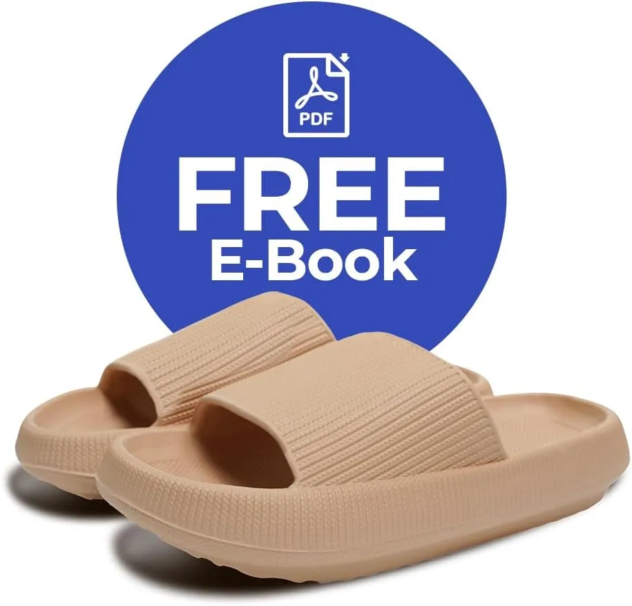 Cloud Slides For Women And Men - Comfy Non Slip Indoors Slippers For Shower Spa Pool College Outdoors Slides - Soft And Cozy Open Toe House Sandals Thick Soles