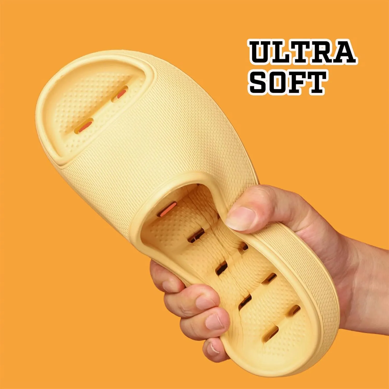 Cloud Slides for Women Men Breathable Pillow Slippers Non-Slip Shower Bath Platform Foam Sandals for Indoor Outdoor House