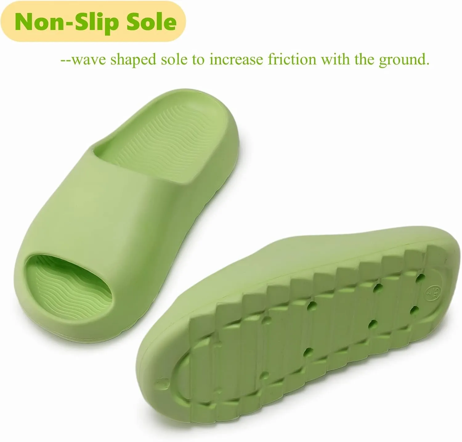 Cloud Slides for Women Men Kids, Pillow Slippers Comfy Non-Slip Soft Waterproof Bathroom Shower Shoes, Cushioned Thick Sole Sandals for Indoor and Outdoor