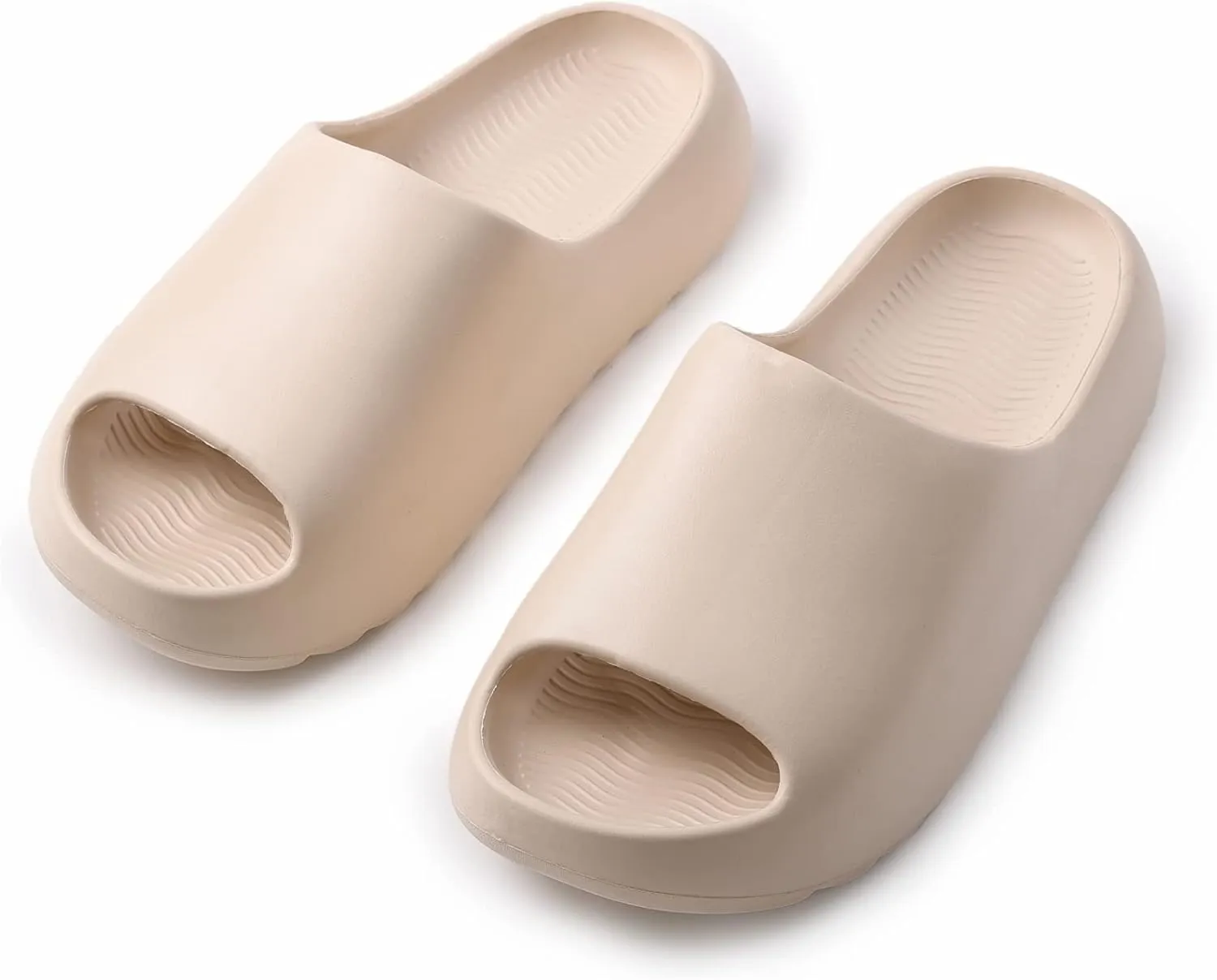 Cloud Slides for Women Men Kids, Pillow Slippers Comfy Non-Slip Soft Waterproof Bathroom Shower Shoes, Cushioned Thick Sole Sandals for Indoor and Outdoor