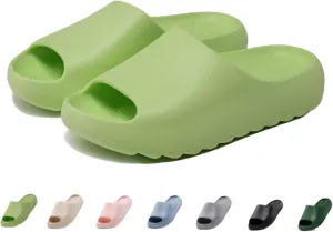 Cloud Slides for Women Men Kids, Pillow Slippers Comfy Non-Slip Soft Waterproof Bathroom Shower Shoes, Cushioned Thick Sole Sandals for Indoor and Outdoor