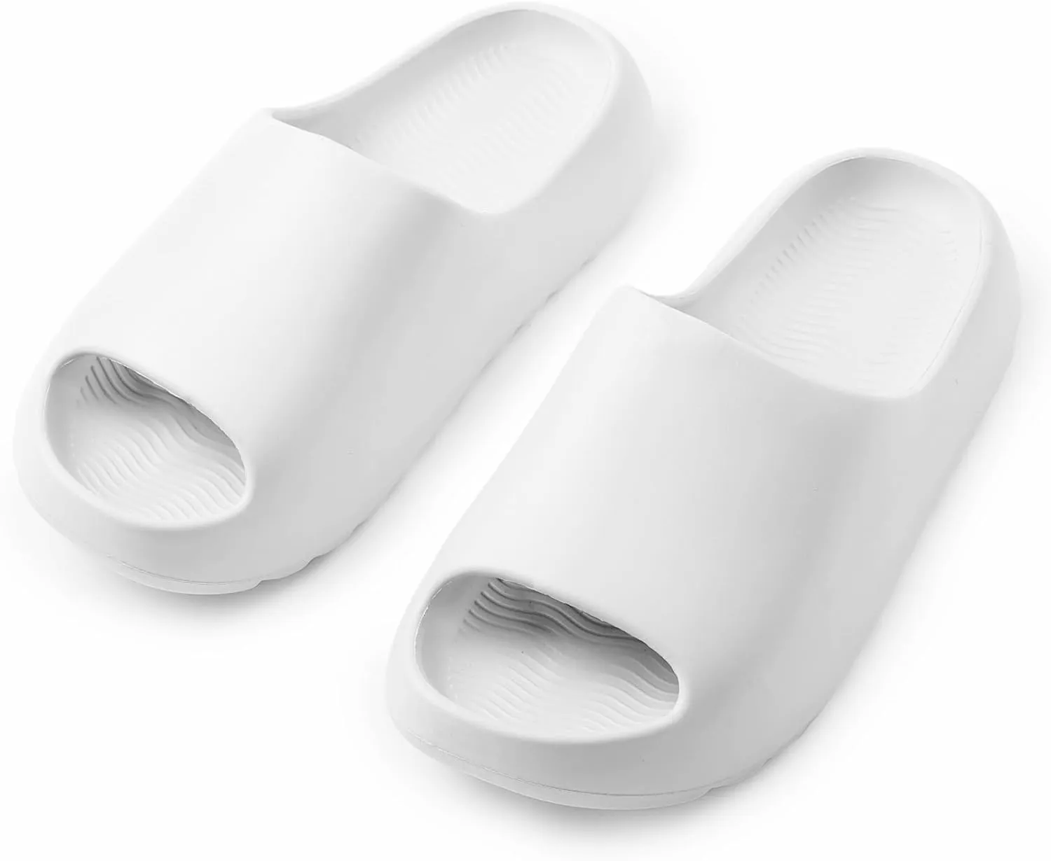 Cloud Slides for Women Men Kids, Pillow Slippers Comfy Non-Slip Soft Waterproof Bathroom Shower Shoes, Cushioned Thick Sole Sandals for Indoor and Outdoor
