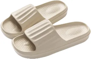 Cloud Slides for Women Men Pillow Slippers Non-Slip Shower Bath Platform Foam Sandals for Indoor Outdoor House