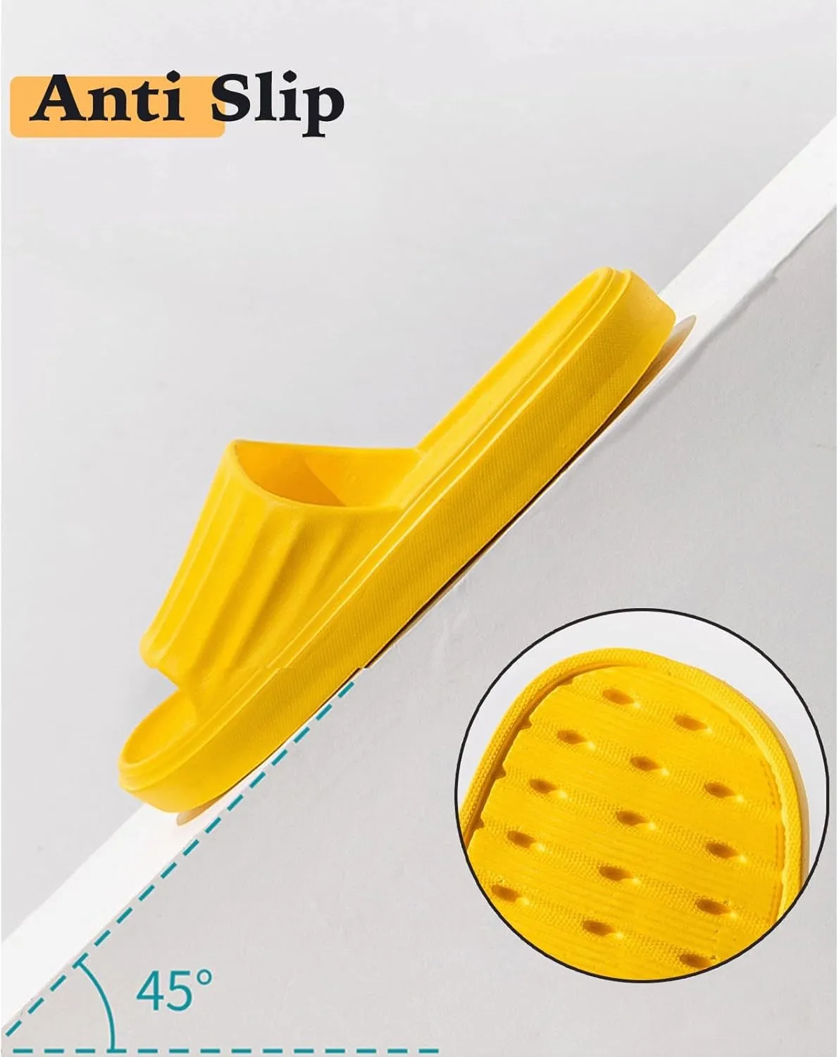 Cloud Slides for Women Men Pillow Slippers Non-Slip Shower Bath Platform Foam Sandals for Indoor Outdoor House