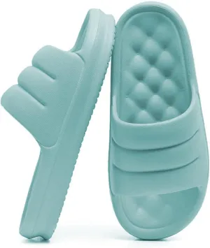 Cloud Slides for Women Men Sofa Pillow Slippers Non-Slip Shower Bath Platform Foam Sandals for Indoor Outdoor House