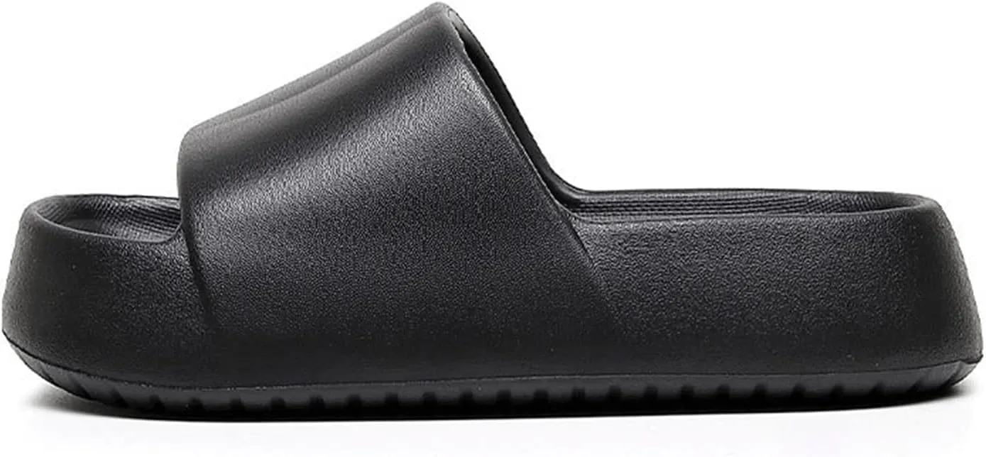 Cloud Slides for Women Men Thick Sole Pillow Slippers Non-Slip Shower Bath Platform Foam Sandals for Indoor Outdoor House
