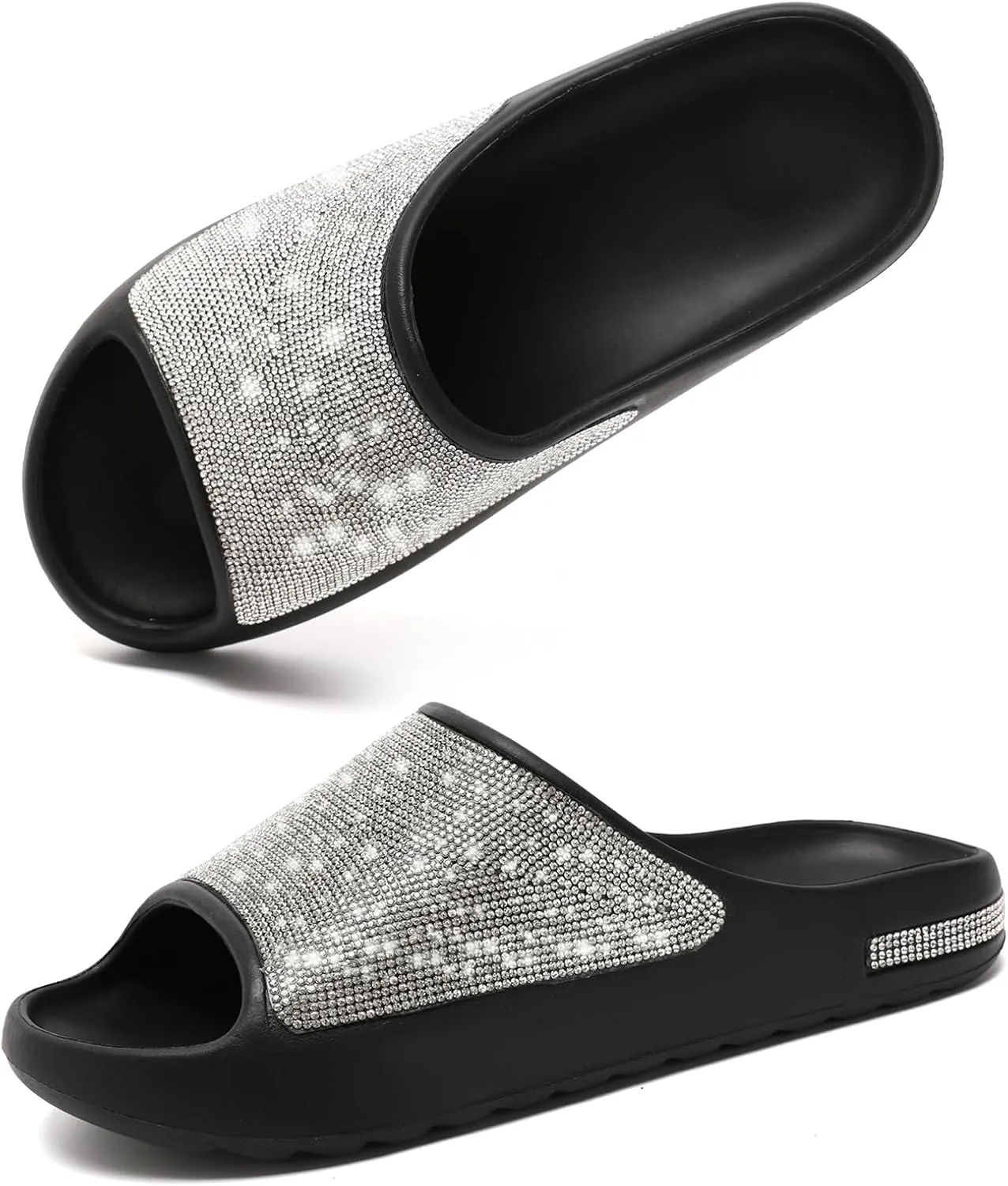 Cloud Slides Sandals for Women Men, Pillow Slippers,Open Toe Garden Shoes,sandals women,Drying Soft Lightweight Shower Shoes for Indoor and Outdoor