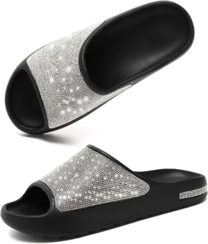 Cloud Slides Sandals for Women Men, Pillow Slippers,Open Toe Garden Shoes,sandals women,Drying Soft Lightweight Shower Shoes for Indoor and Outdoor