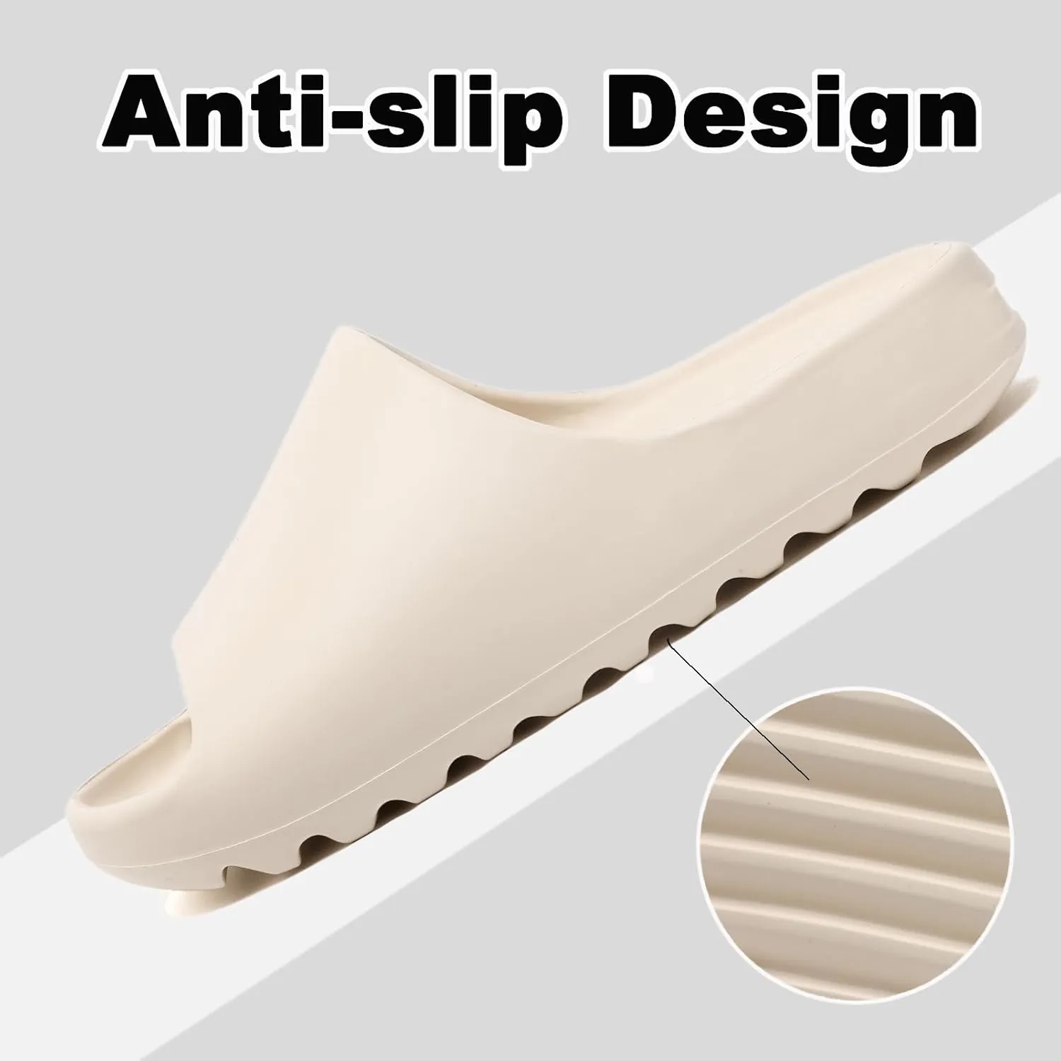 Cloud Slides Sandals for Women Men, Pillow Slippers,Open Toe Garden Shoes,sandals women,Drying Soft Lightweight Shower Shoes for Indoor and Outdoor