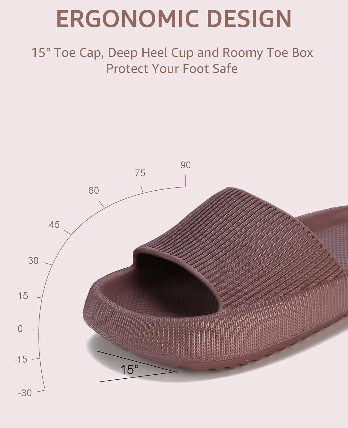 Cloud Slippers for Women and Men Pillow Slippers Non-Slip Shower Slides Bathroom Sandals | Super Comfy | Cushion Thick Sole