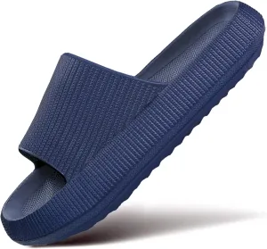 Cloud Slippers for Women and Men Pillow Slippers Non-Slip Shower Slides Bathroom Sandals | Super Comfy | Cushion Thick Sole