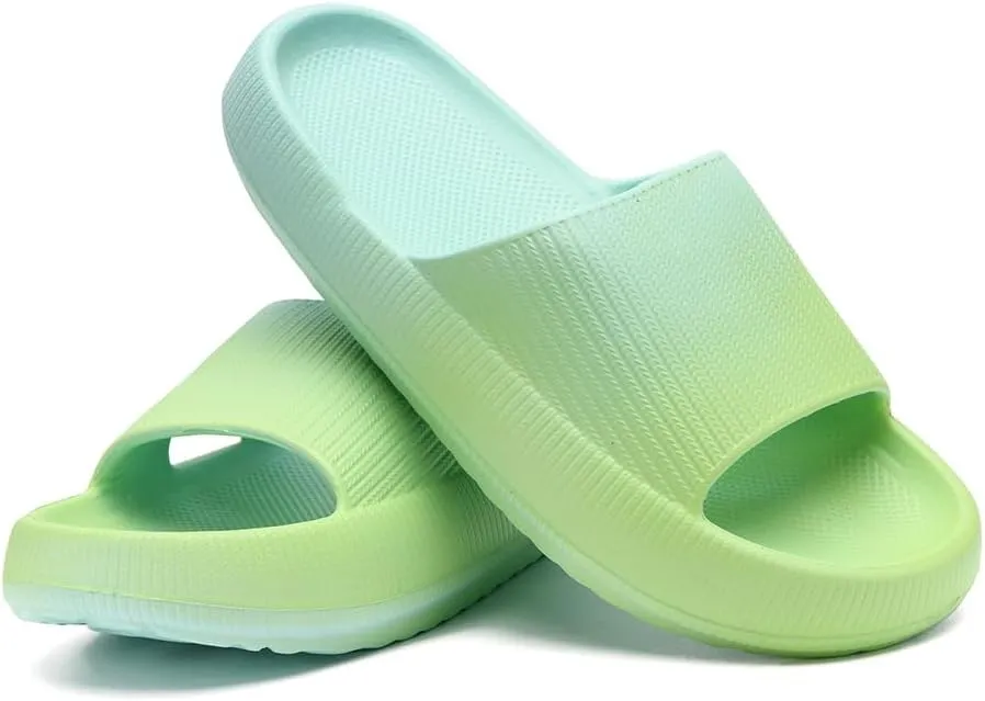 Cloud Slippers for Women and Men Pillow Slippers Non-Slip Shower Slides Bathroom Sandals | Super Comfy | Cushion Thick Sole