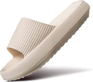 Cloud Slippers for Women and Men Pillow Slippers Non-Slip Shower Slides Bathroom Sandals | Super Comfy | Cushion Thick Sole