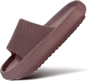 Cloud Slippers for Women and Men Pillow Slippers Non-Slip Shower Slides Bathroom Sandals | Super Comfy | Cushion Thick Sole