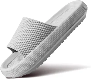 Cloud Slippers for Women and Men Pillow Slippers Non-Slip Shower Slides Bathroom Sandals | Super Comfy | Cushion Thick Sole