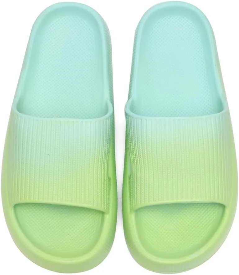 Cloud Slippers for Women and Men Pillow Slippers Non-Slip Shower Slides Bathroom Sandals | Super Comfy | Cushion Thick Sole