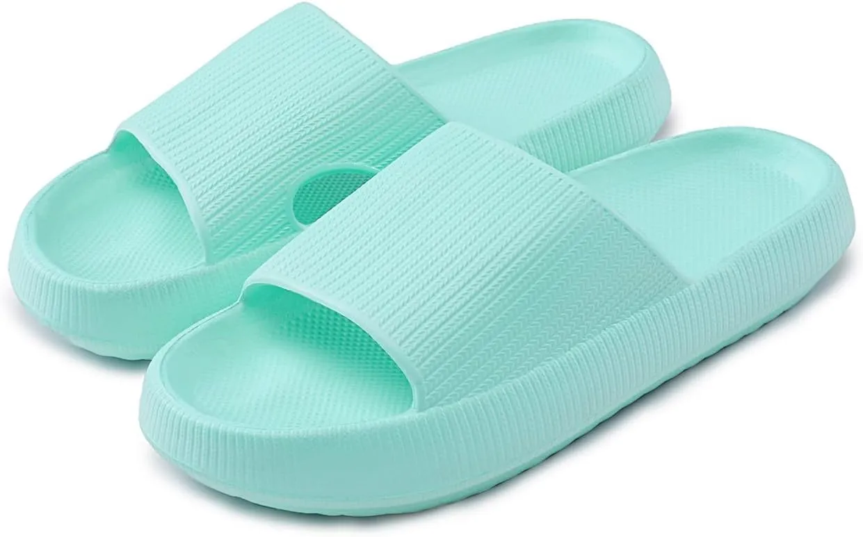Cloud Slippers for Women and Men Pillow Slippers Non-Slip Shower Slides Bathroom Sandals | Super Comfy | Cushion Thick Sole