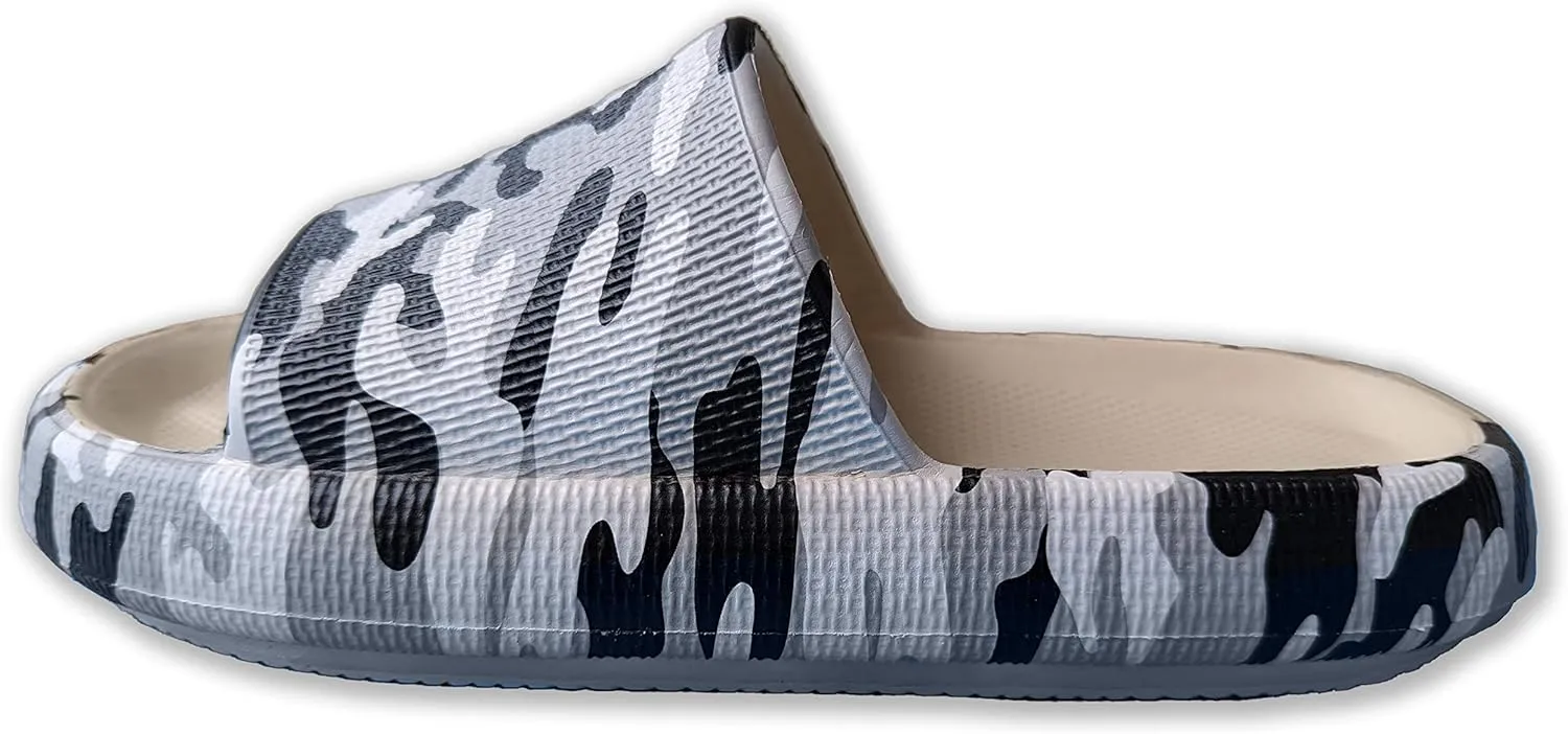Cloud Slippers for Women and Men, Unisex Pillow Slippers, Anti-Slip Shower Sandals, Extremely Comfortable Platform Shoes, Ultra Thick Cushion Sole, Indoor and Outdoor Slides