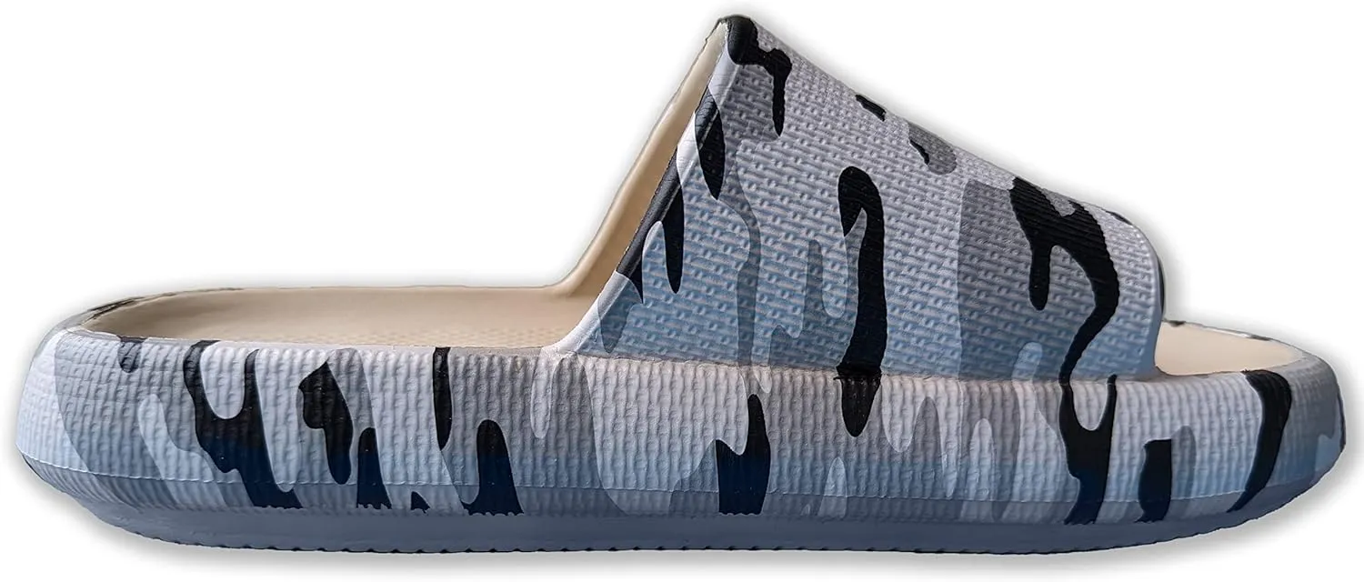Cloud Slippers for Women and Men, Unisex Pillow Slippers, Anti-Slip Shower Sandals, Extremely Comfortable Platform Shoes, Ultra Thick Cushion Sole, Indoor and Outdoor Slides