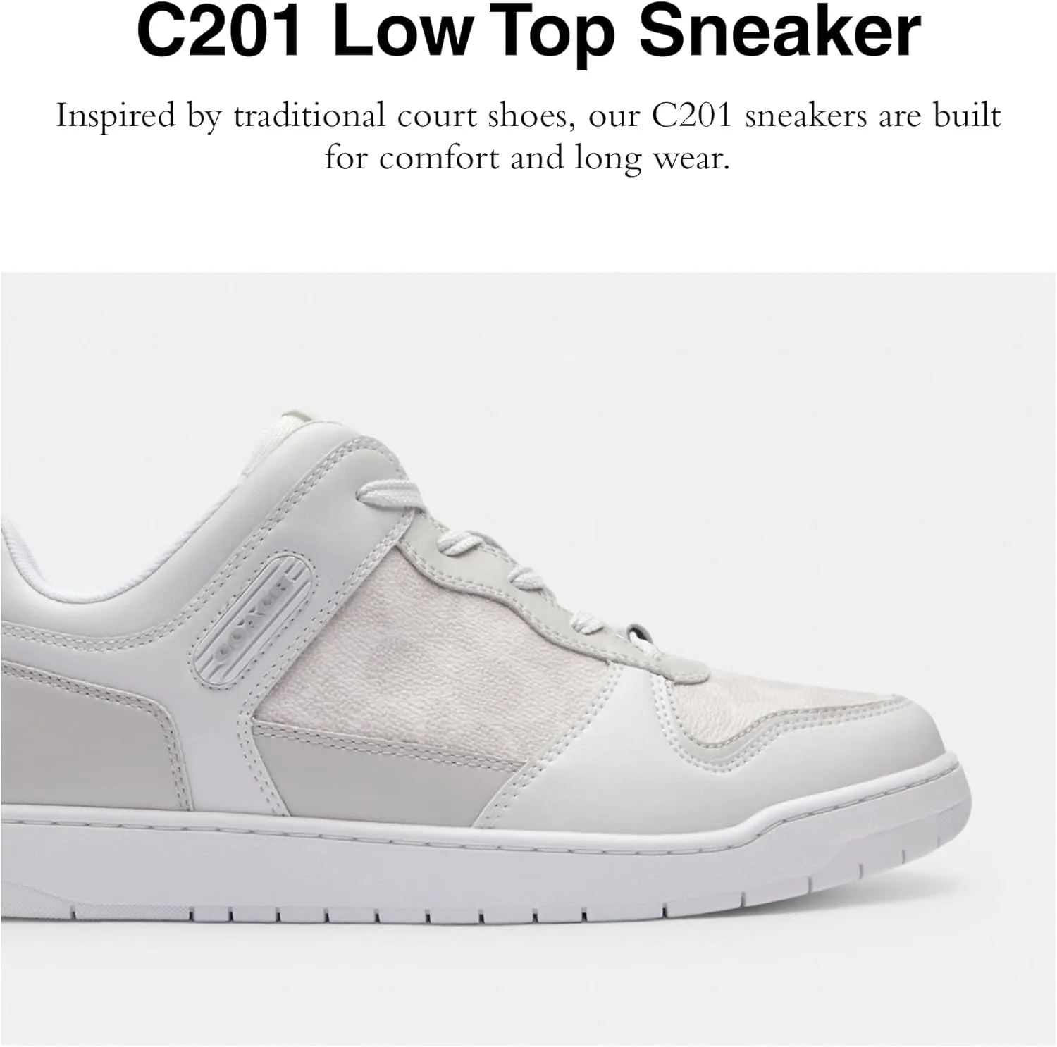 Coach Men's C201 Mixed Material Sneaker