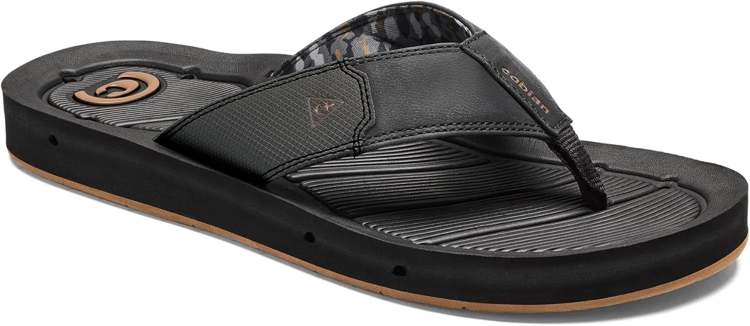 Cobian Men’s Draino 3 Water-friendly Synthetic Suede Strap Flip-Flop Sandals