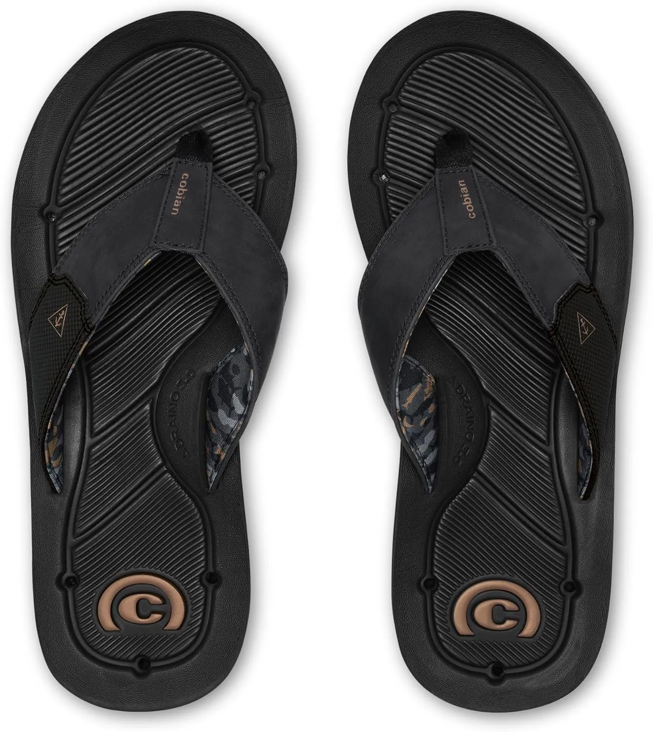Cobian Men’s Draino 3 Water-friendly Synthetic Suede Strap Flip-Flop Sandals